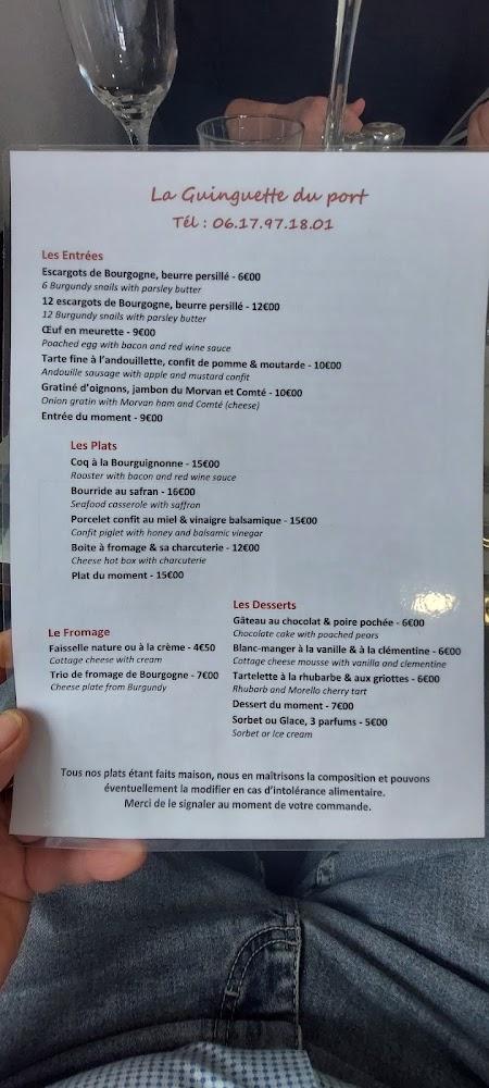 La Guinguette du Port - Menu Image 3